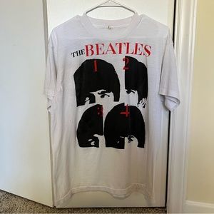 Vintage Beatles Faces Screen Star T-shirt Unisex XL - John Paul George Ringo